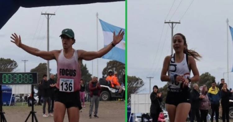 María de los Ángeles Juárez y Manuel Córsico fueron los ganadores de los 10K de Puerto Rosales