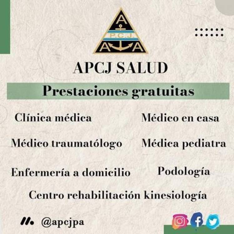 Prestaciones gratuitas para afiliados de APCJ Salud