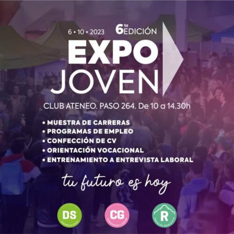El Municipio realizará la 6° edición de “Expo Joven Rosales” el viernes 6 de octubre de 2023