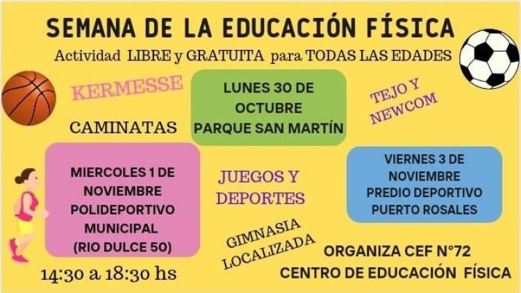 Se realizará la semana de la educación física