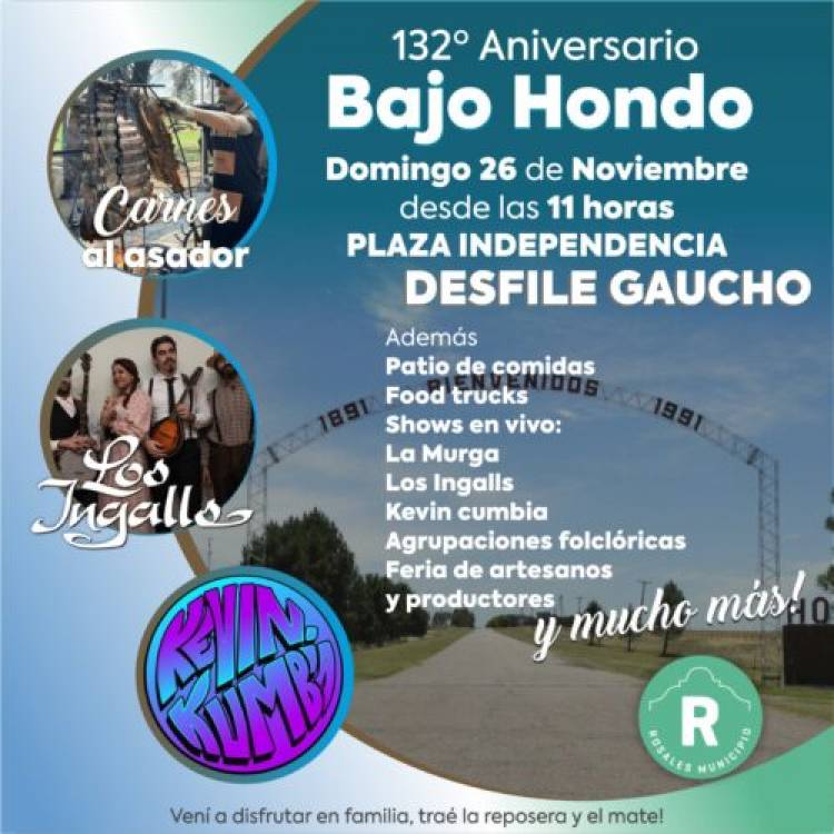 Todo listo para la celebración del 132° aniversario de Bajo Hondo este domingo 26 de noviembre 2023