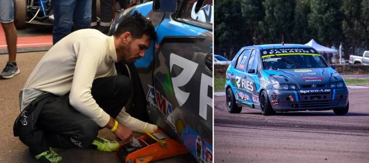 El Puntaltense Ramiro Fernández lamentablemente despidió el año con la rotura del motor de su auto