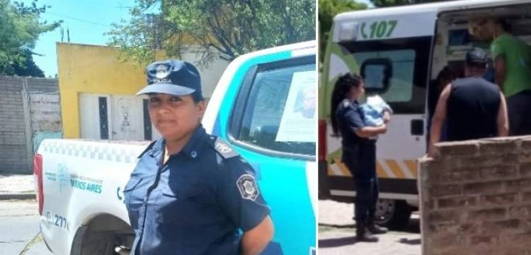 Una policía asistió a una mujer a dar a luz en su domicilio