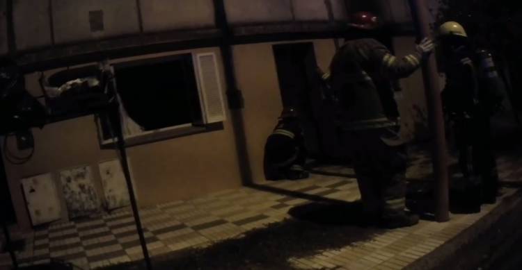 Incendio en la habitación de una vivienda