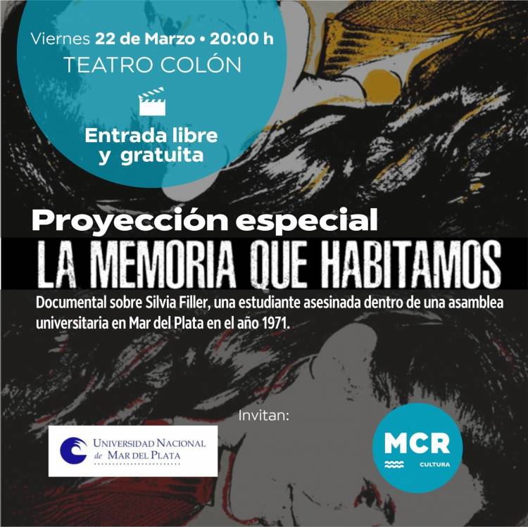 Se proyectará la película “La memoria que habitamos” en el Teatro Colón