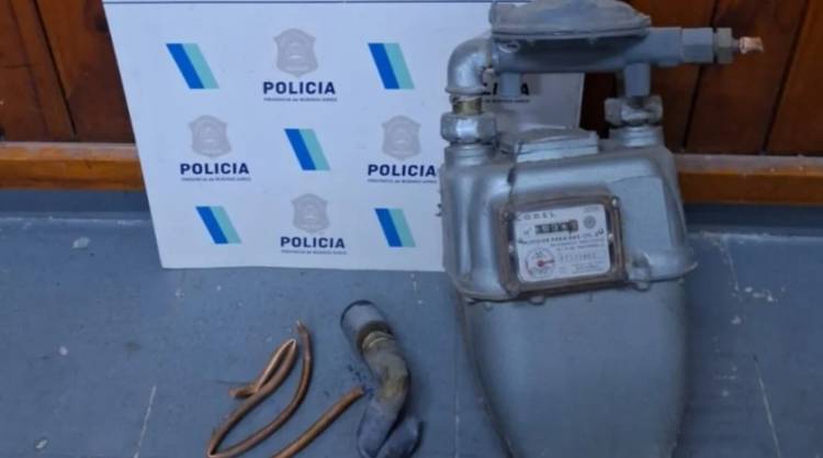 Detuvieron a un hombre acusado de robarse un medidor de gas