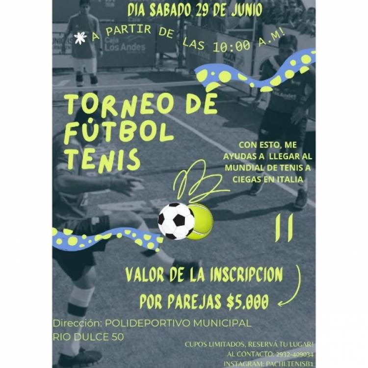 Profesor no vidente busca fondos para competencia de Tenis a Ciegas en Italia