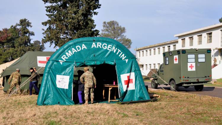 El trabajo del Batallón Comando y Apoyo Logístico en el ejercicio “Protección I- 2024”