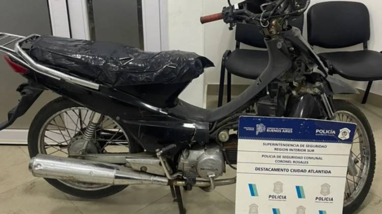 Encuentraron en Punta Alta una moto robada hace 4 años en Bahía Blanca