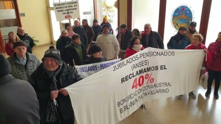 Un paso más de los jubilados por el pago del 40 por ciento por zona fría