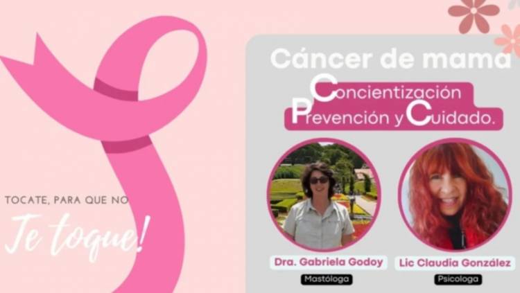 Cáncer de mama: charla sobre concientización, prevención y cuidado