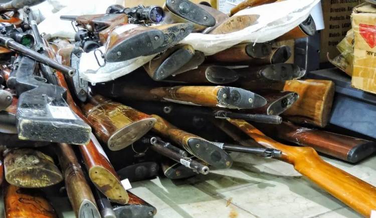 Se realizó un nuevo proceso de destrucción de armas secuestradas