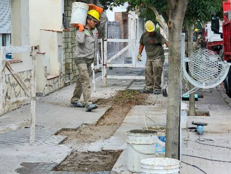 Recambio de caños y reparación de veredas: “se terminarán primero los tramos donde hubo intervención”