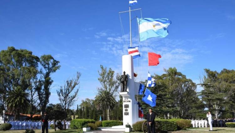 En la Base Naval Puerto Belgrano recordarán el fallecimiento del Almirante Brown, fundador de la Armada 