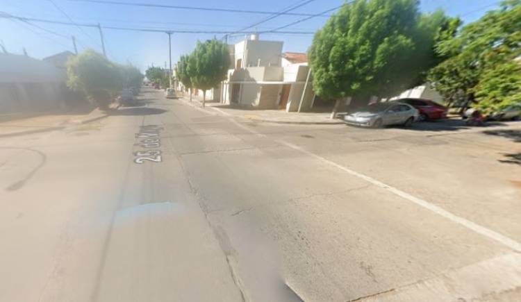 Accidente de tránsito entre dos autos en la esquina de 25 de mayo y 11 de septiembre