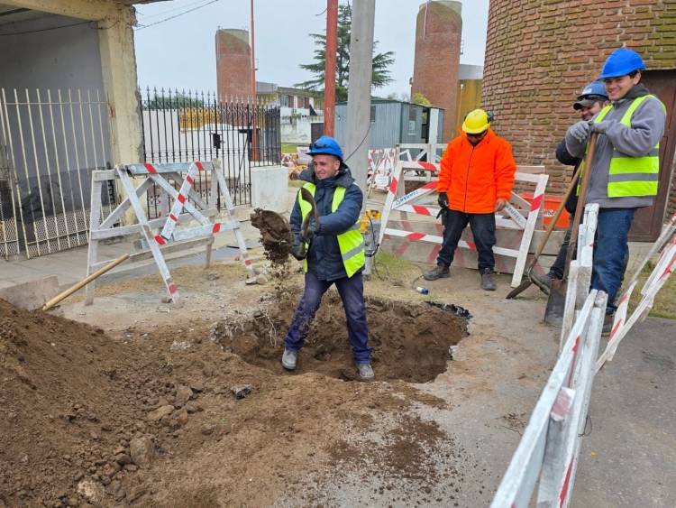 Punta Alta: avanza la segunda etapa de recambio de colectores cloacales