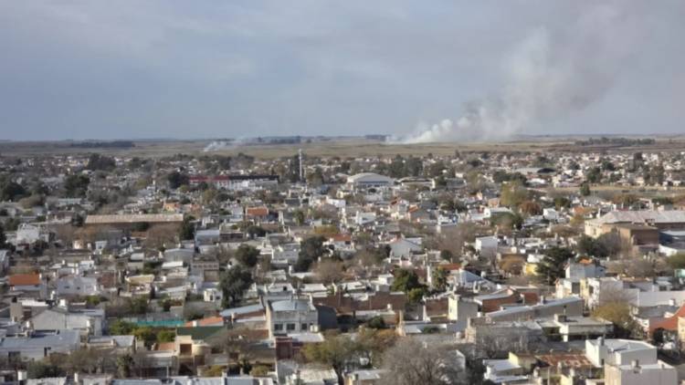 Incendio en el basural municipal ubicado a la vera de la ruta 249