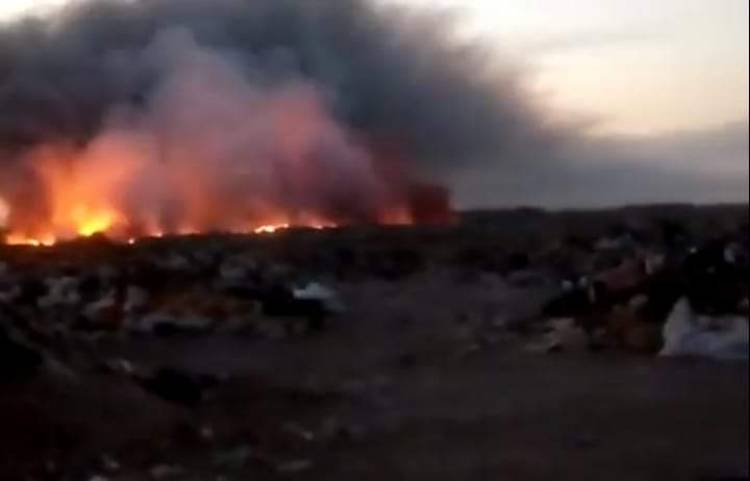 La presencia de humo por un incendio en el basural de la Ruta 249 afectó a Punta Alta