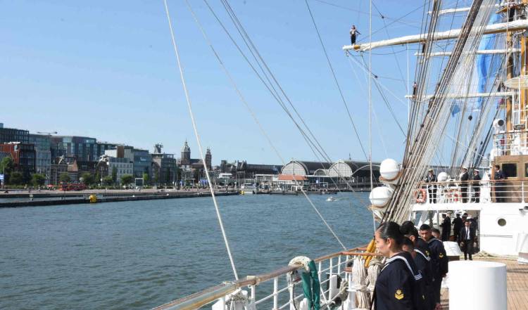 Ámsterdam recibió a la Fragata ARA “Libertad”