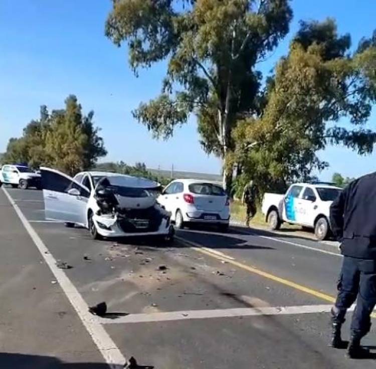 Choque en cadena entre 5 vehículos en Ruta 229 frente a Pago Chico
