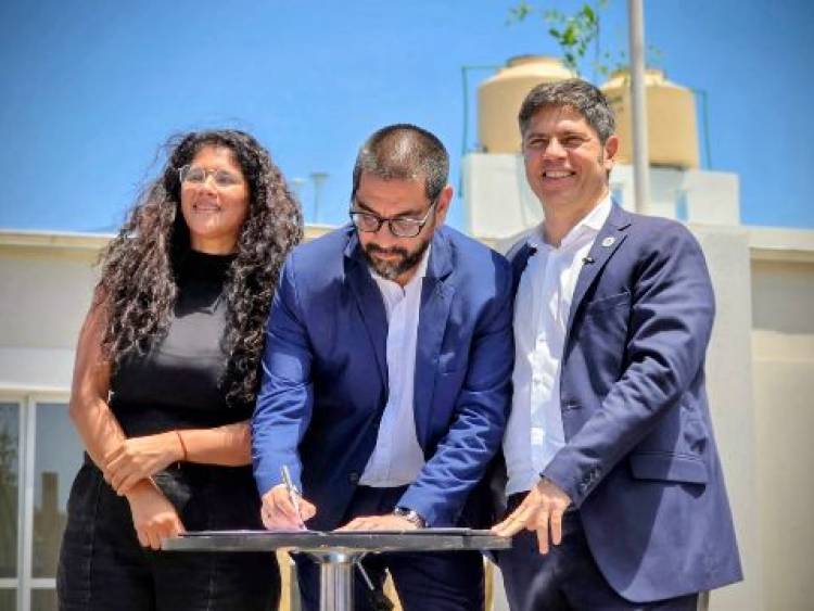 Se firmó el convenio para la construcción del sistema cloacal en el barrio Gaudi