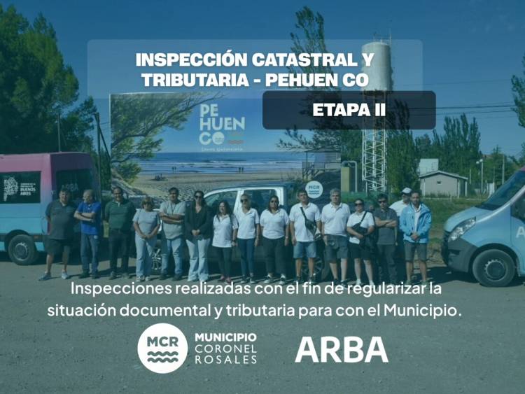 ARBA junto al Municipio de Coronel Rosales detectaron más de 180 obras sin declarar en Pehuen Co