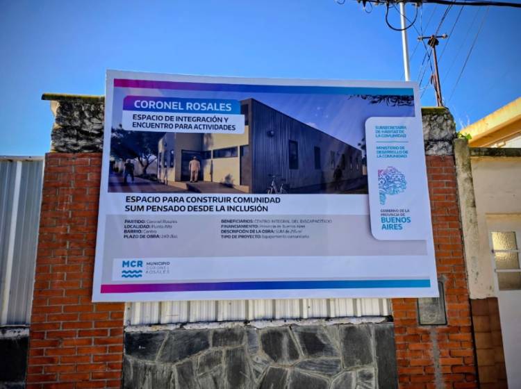 El Municipio anunció que inició la construcción del SUM para CINDI con fondos de Provincia