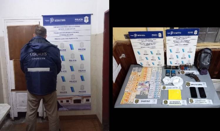 Secuestraron un arma, municiones y droga durante un allanamiento