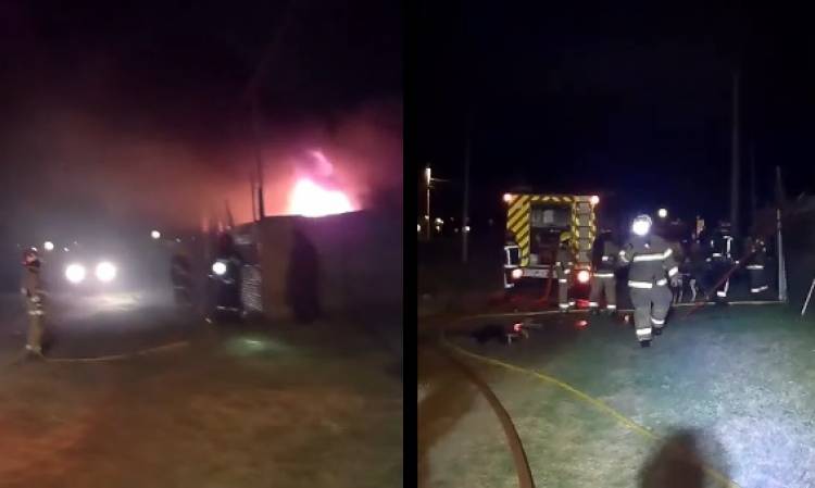 Un incendio dejó pérdidas totales en una vivienda de Nueva Bahía Blanca