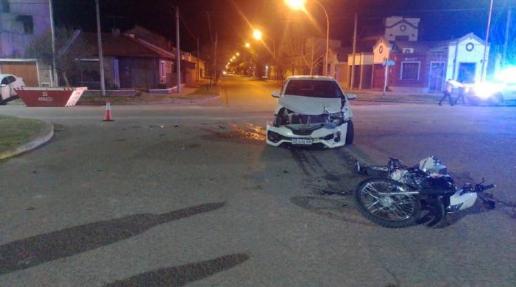 Una joven en estado reservado luego de un accidente de tránsito el pasado domingo por la madrugada