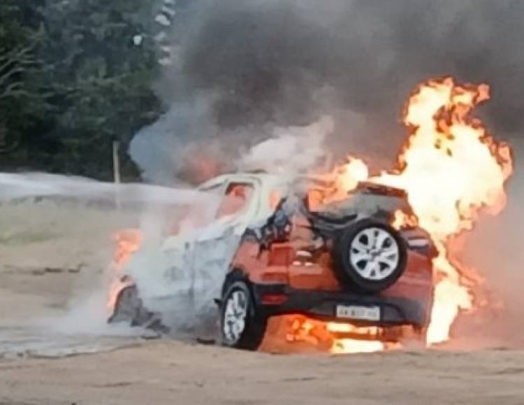 Pérdidas totales en el incendio de un vehículo