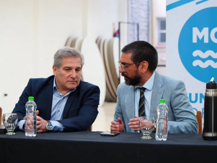 El Intendente Aristimuño recibió a senadores y puso a Coronel Rosales en la agenda productiva provincial