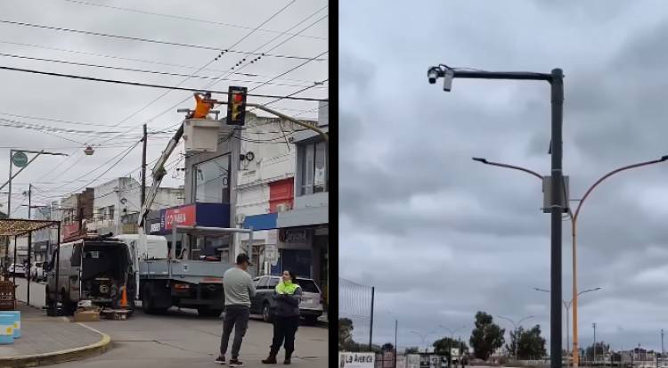 Instalan cámaras con foto multas en varias esquinas de Punta Alta
